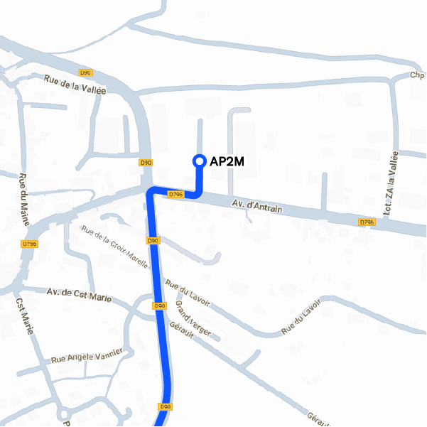 Adresse de la SARL AP2M : 3 Bis Av. d’Antrain, 35560 Bazouges-la-Pérouse